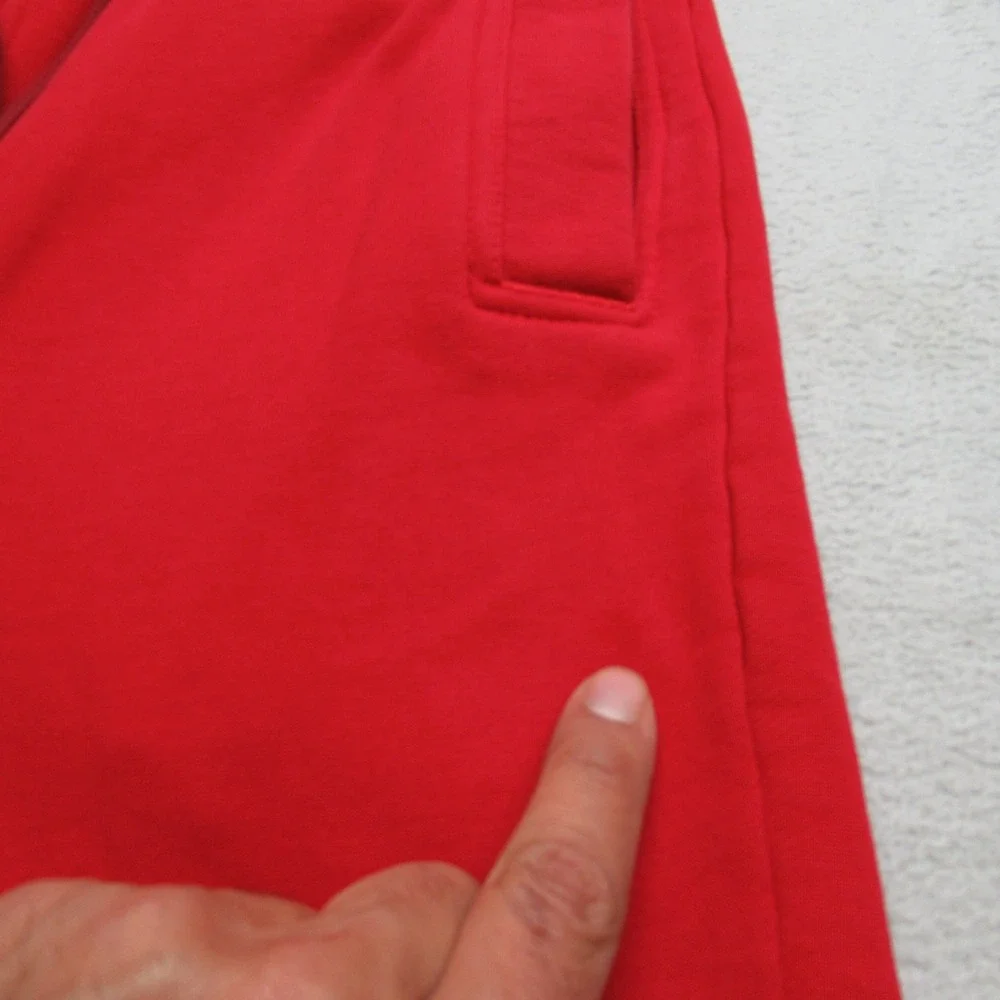 Jordan Pants Mens Small Red Essentials Fleece‎ Jogger Heavyweight Tapered 28X27